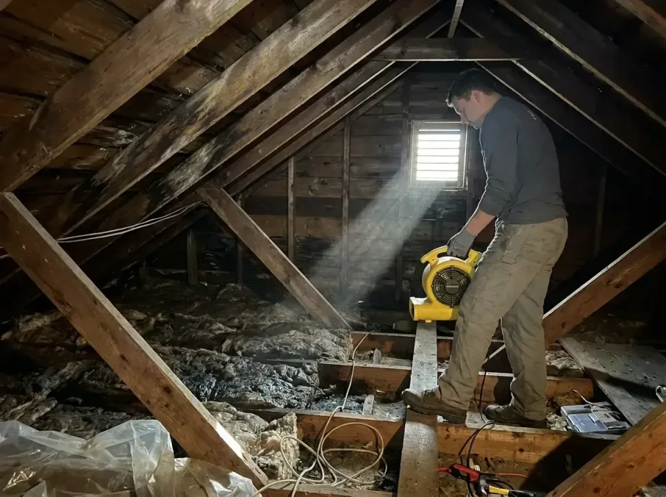 attic-water-damage-drying-proc-007 — frequently asked questions, Emergency Water Extraction & 24/7 Flood Response in Saltvil…